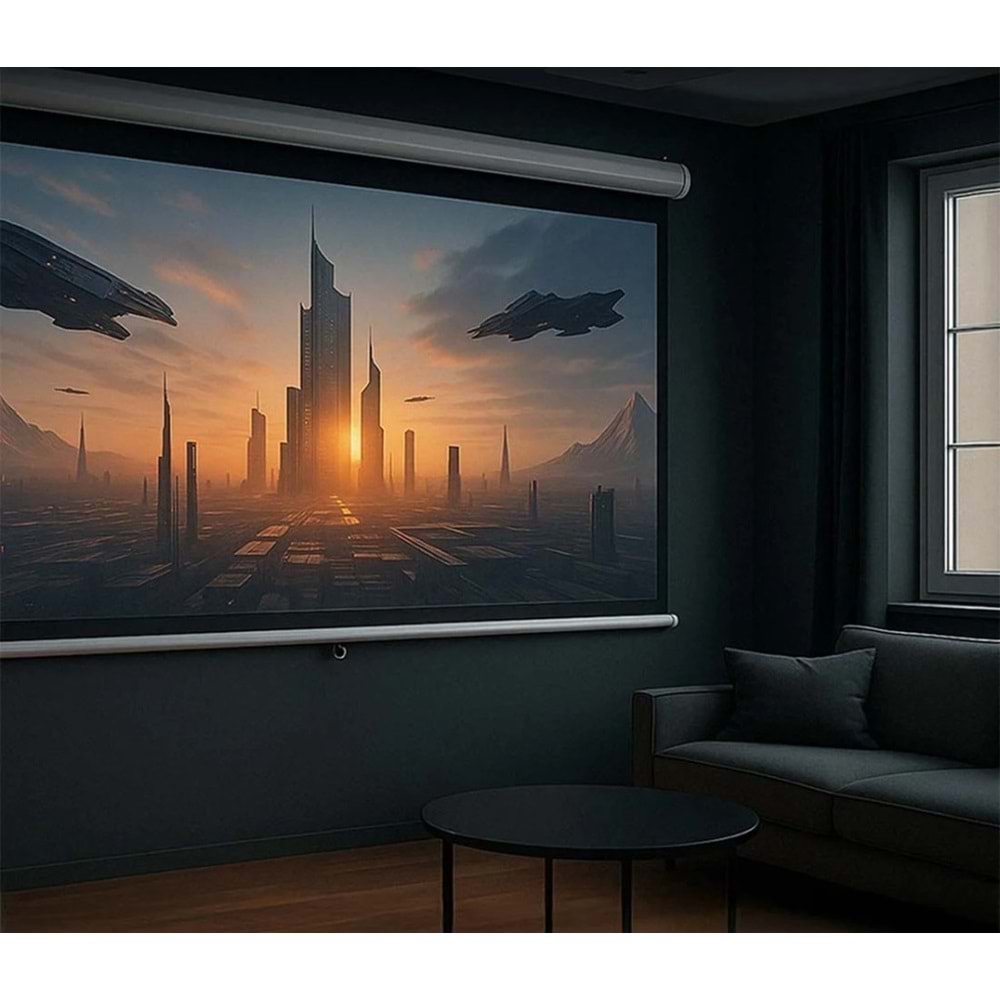 Everest PSC-180 180x180 cm Cam Tozlu Projeksiyon Perdesi