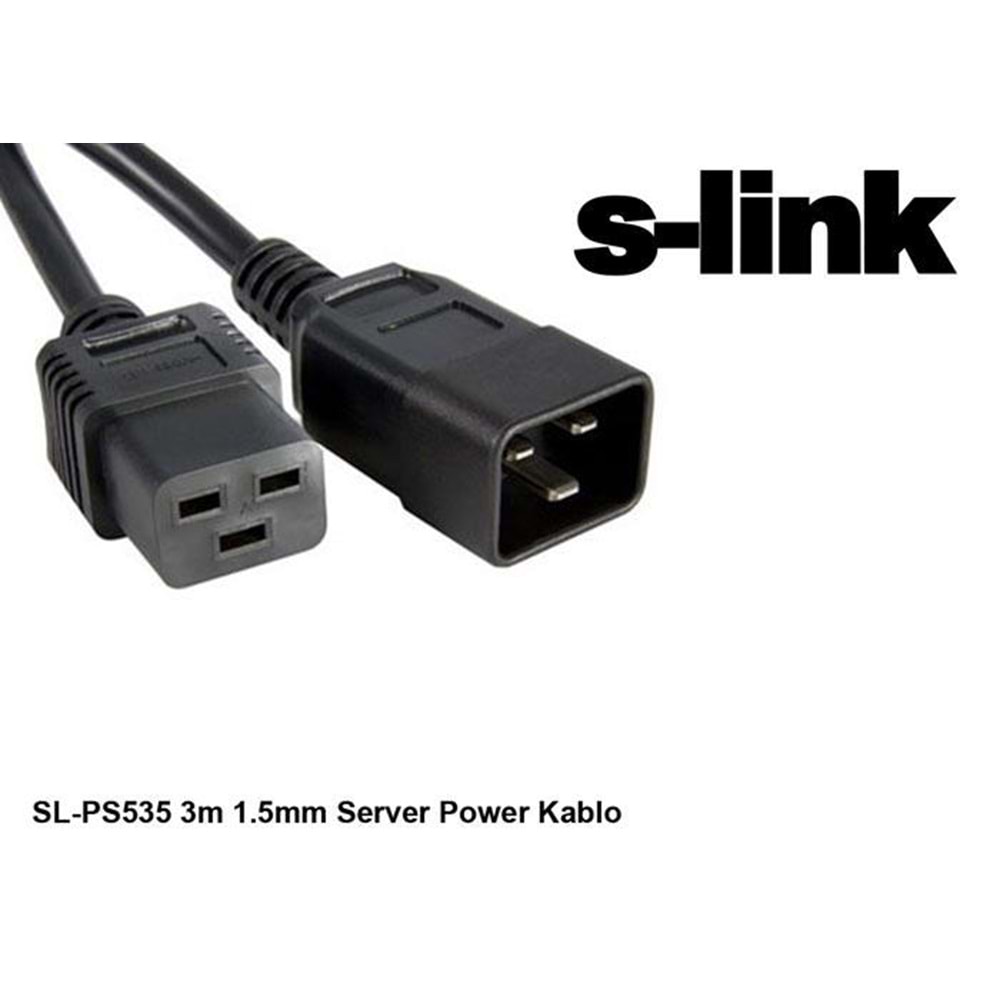 S-link SL-PS535 3m 1.5mm Server Power Kablo