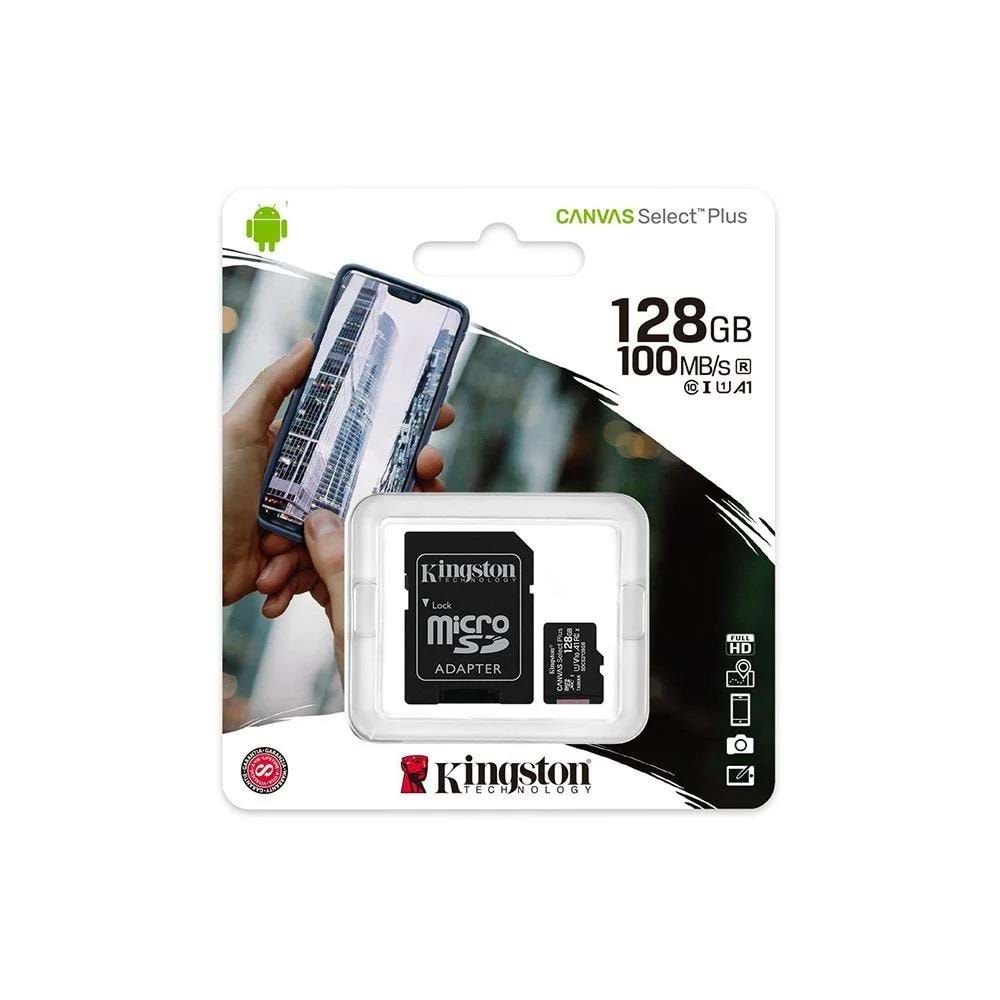 Kingston 128GB SDXC Class 10 UHS-I Canvas Select Plus microSD Hafıza Kartı SDCS2/128GB