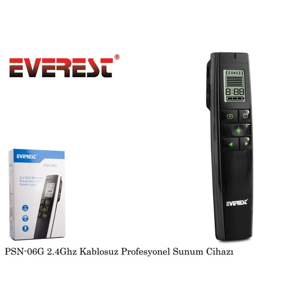 Everest PSN-06G 2.4GHz Kablosuz Profesyonel Sunum Kumandası