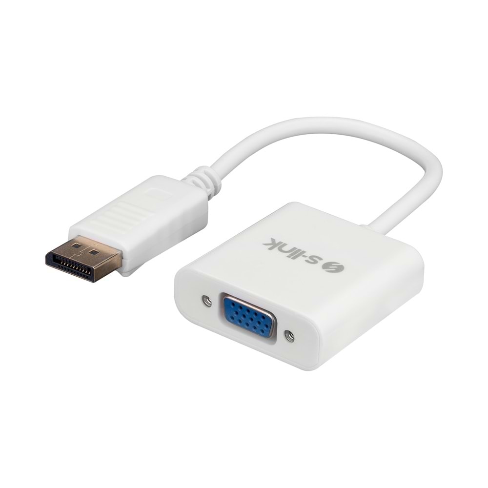 S-link SL-DS585 DisplayPort to VGA 10cm Görüntü Dönüştürücü Adaptör