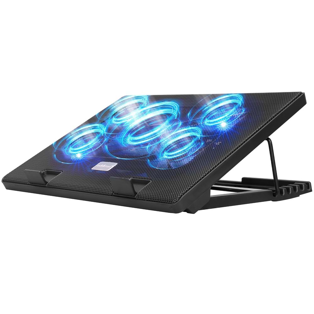 Addison ANC-505 5*Mavi Led Fan 2*Usb 6 Farklı Kademe Ayarı 15-17 Notebook Soğutucu Stand