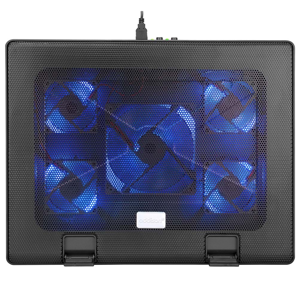 Addison ANC-505 5*Mavi Led Fan 2*Usb 6 Farklı Kademe Ayarı 15-17 Notebook Soğutucu Stand