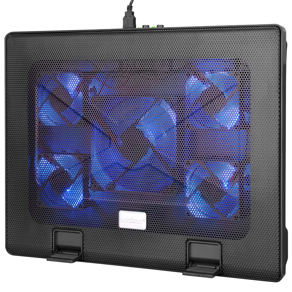 Addison ANC-505 5*Mavi Led Fan 2*Usb 6 Farklı Kademe Ayarı 15-17 Notebook Soğutucu Stand