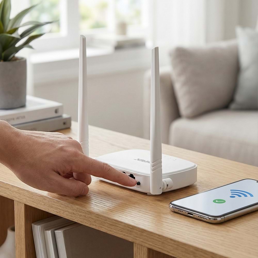 Everest EWR-301 300Mbps Kablosuz N Wi-Fi Repeater Access Point Router