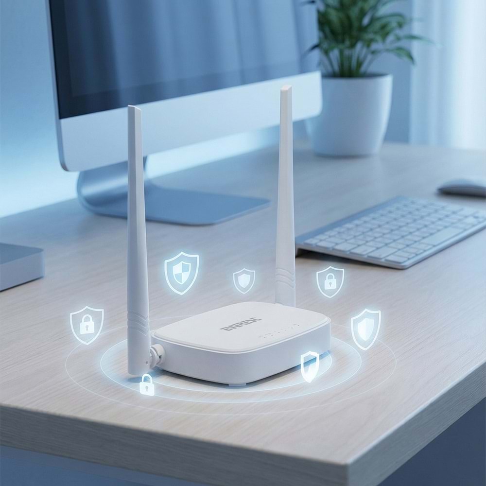 Everest EWR-301 300Mbps Kablosuz N Wi-Fi Repeater Access Point Router