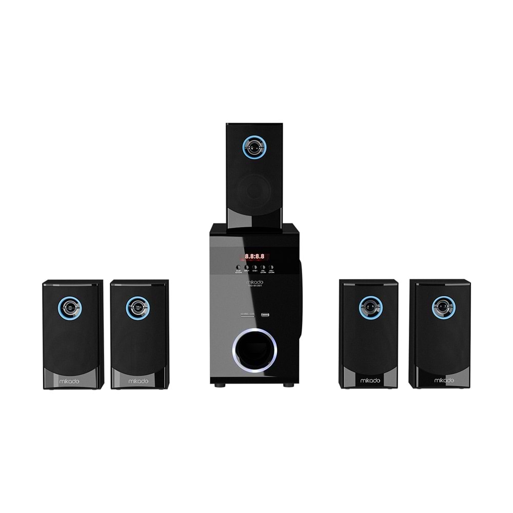 Mikado MD-813BT 5+1 Usb+SD+FM Destekli Multimedia Bluetooth Speaker (Outlet)