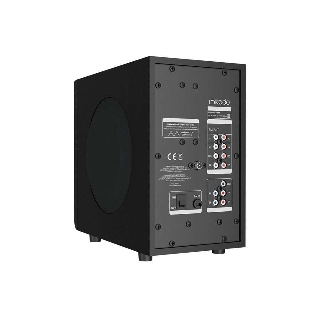Mikado MD-813BT 5+1 Usb+SD+FM Destekli Multimedia Bluetooth Speaker (Outlet)