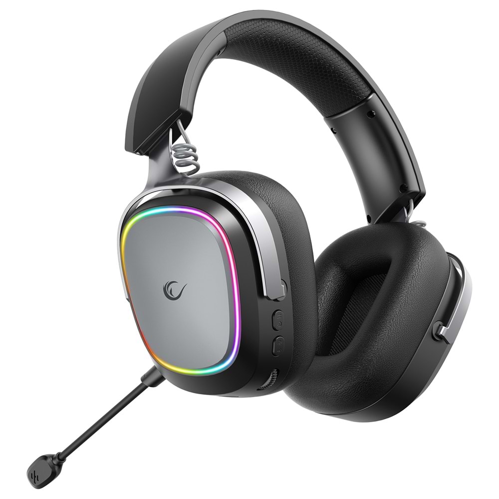 Rampage RETSU Siyah Kablosuz Bluetooth 2.4G RGB Gaming Oyuncu Kulaklığı