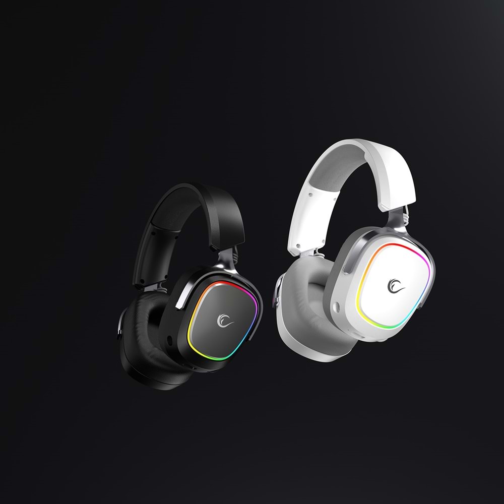 Rampage RETSU Siyah Kablosuz Bluetooth 2.4G RGB Gaming Oyuncu Kulaklığı