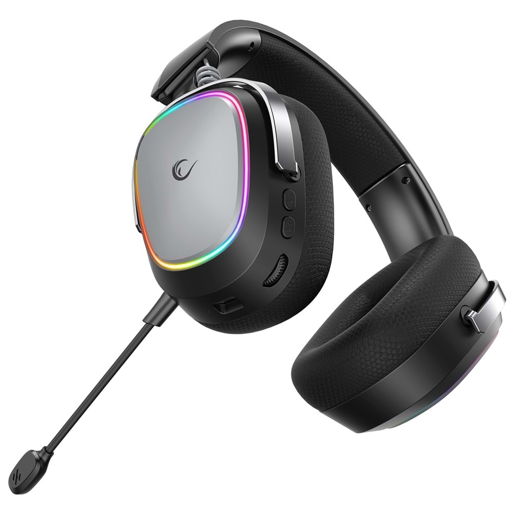 Rampage RETSU Siyah Kablosuz Bluetooth 2.4G RGB Gaming Oyuncu Kulaklığı