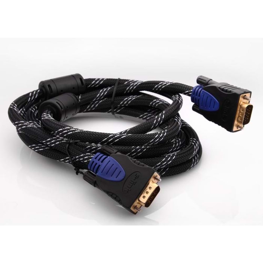 S-link SLX-905 VGA M/M 15P 20m Gold Monitör Kablosu