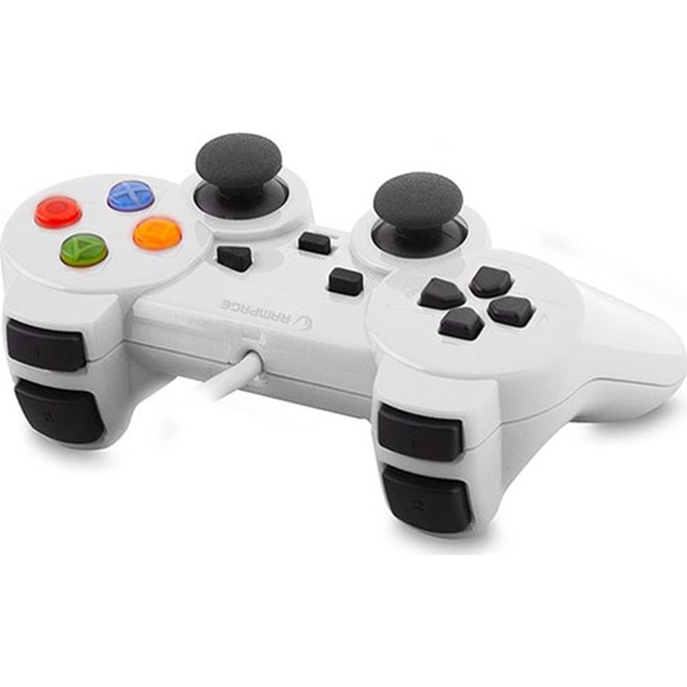 Snopy Rampage SG-R602 PS3/PC Beyaz USB 1.8m Joypad