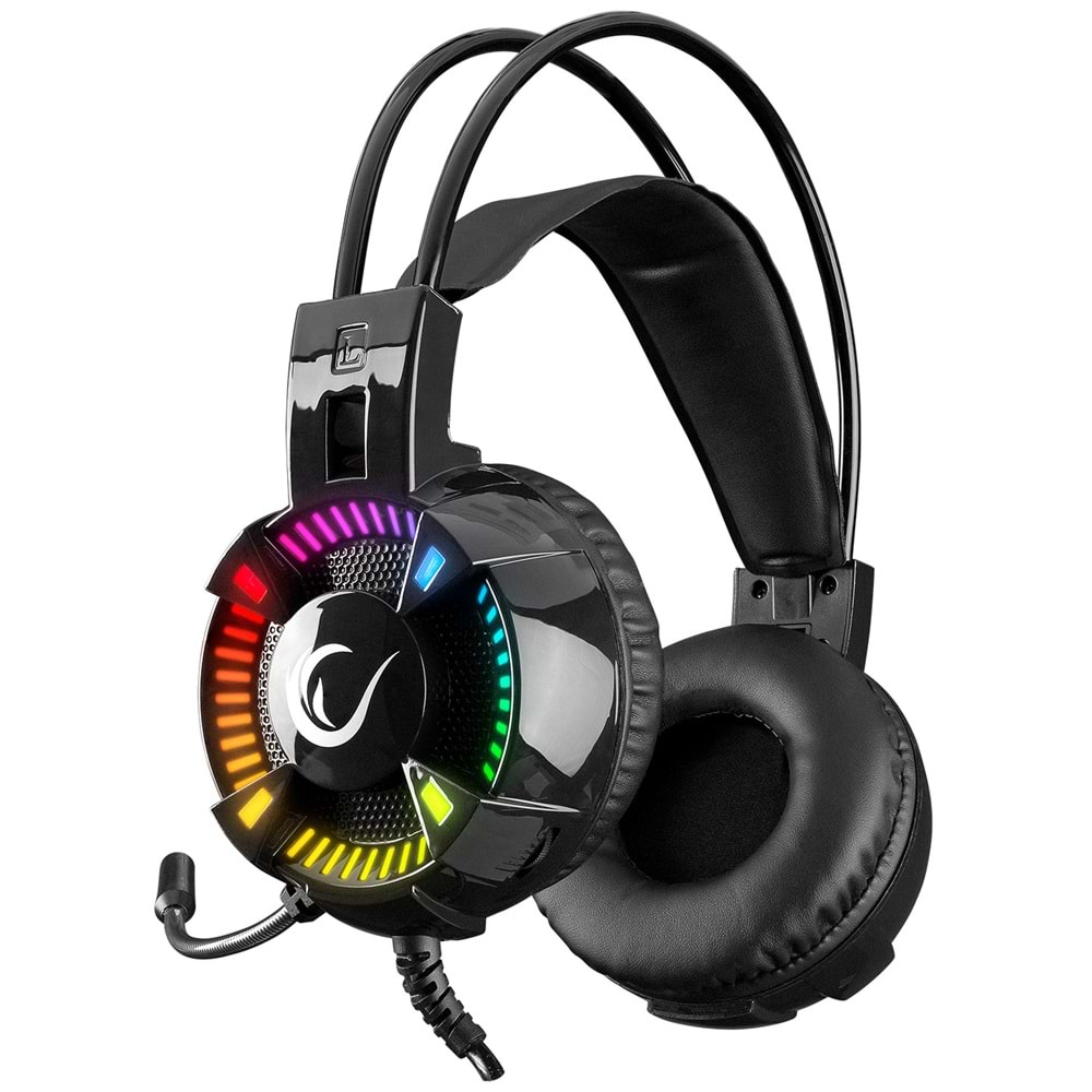 Rampage STYLES Siyah USB 7.1 RGB Mikrofonlu Gaming Oyuncu Kulaklığı