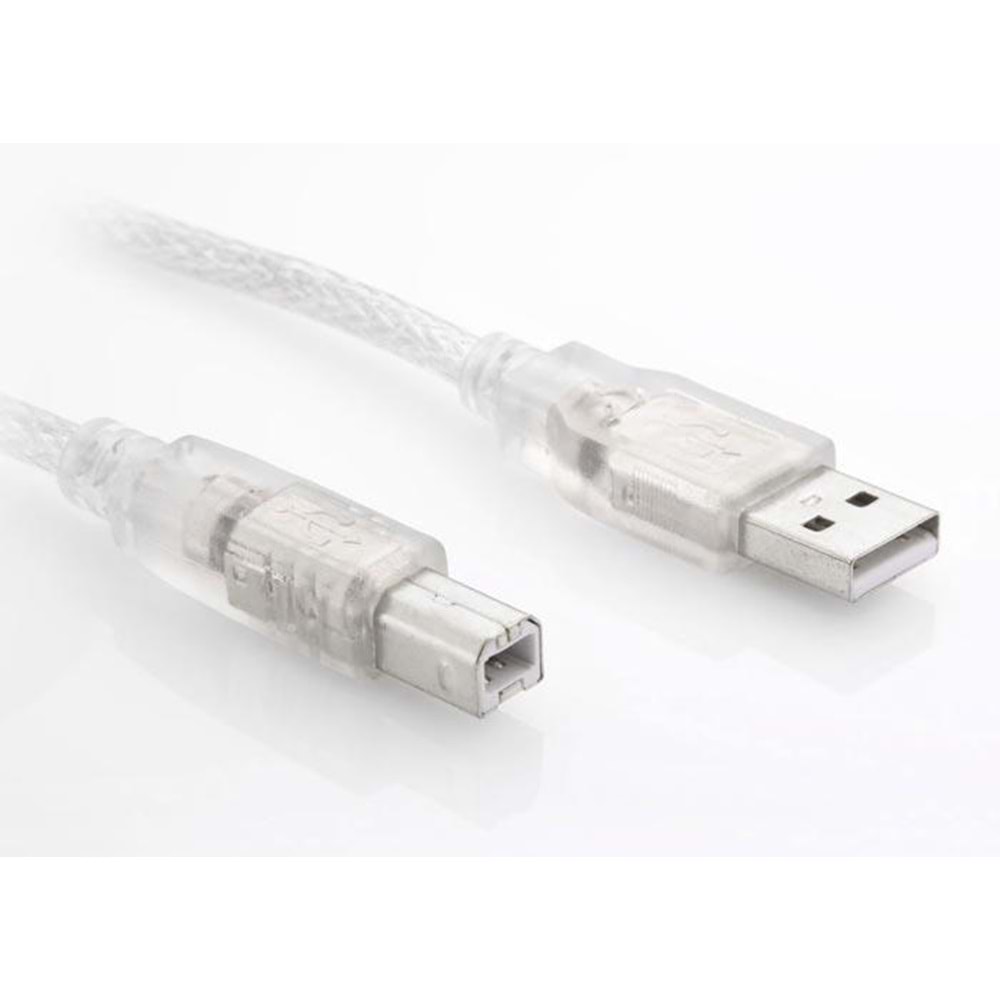 S-link SL-U2005 Usb2.0 5m Şeffaf Yazıcı Kablo