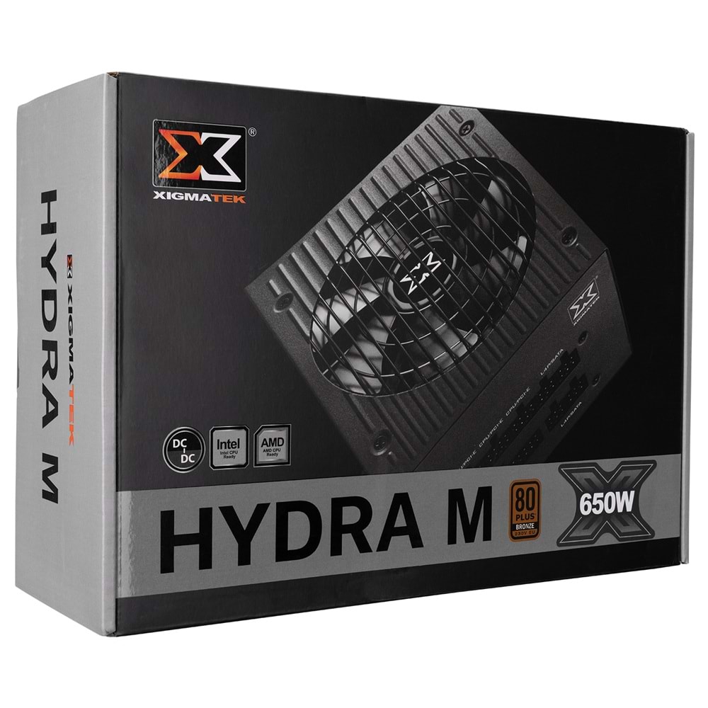 Xigmatek Hydra M650 650W 80 Plus Bronze Full Modular Güç Kaynağı PSU outlet