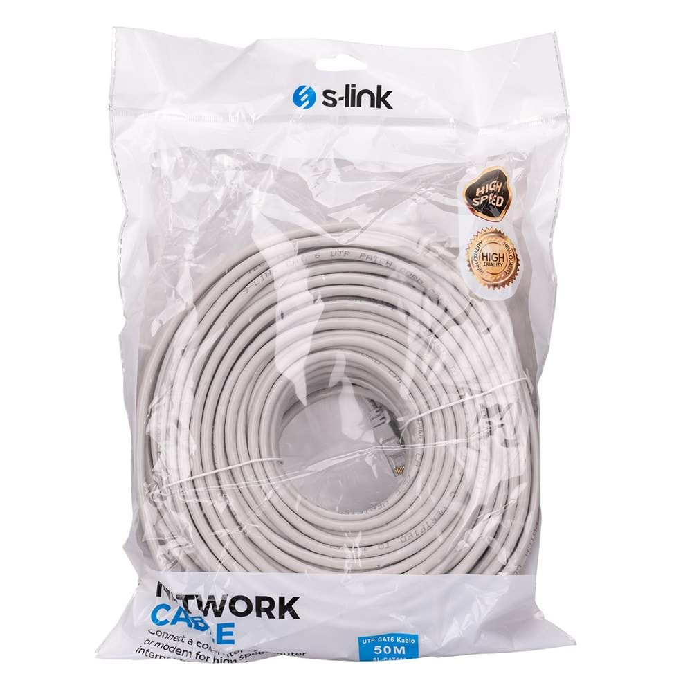 S-link Sl-Cat650 50M Cat6 Kablo