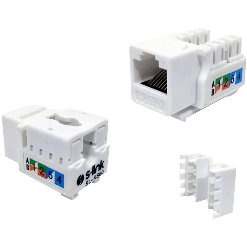 S-link SL-KS60 UTP CAT6 Kestone Jack3U 90 Der