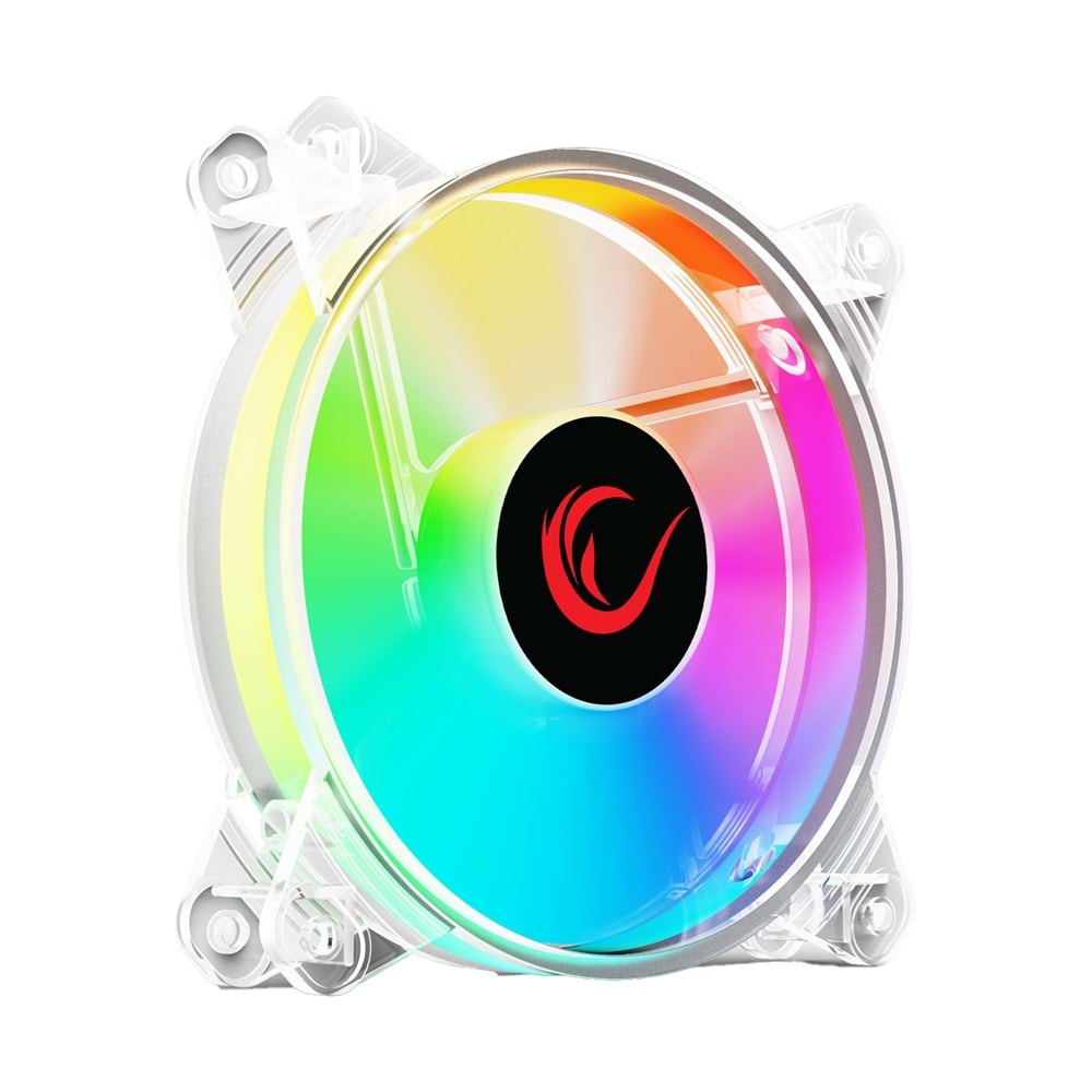 Rampage 6C-121 120mm Molex + 3 Pin Rainbow LED Kasa Fanı Outlet