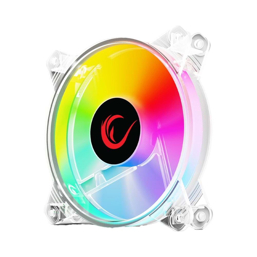 Rampage 6C-121 120mm Molex + 3 Pin Rainbow LED Kasa Fanı Outlet