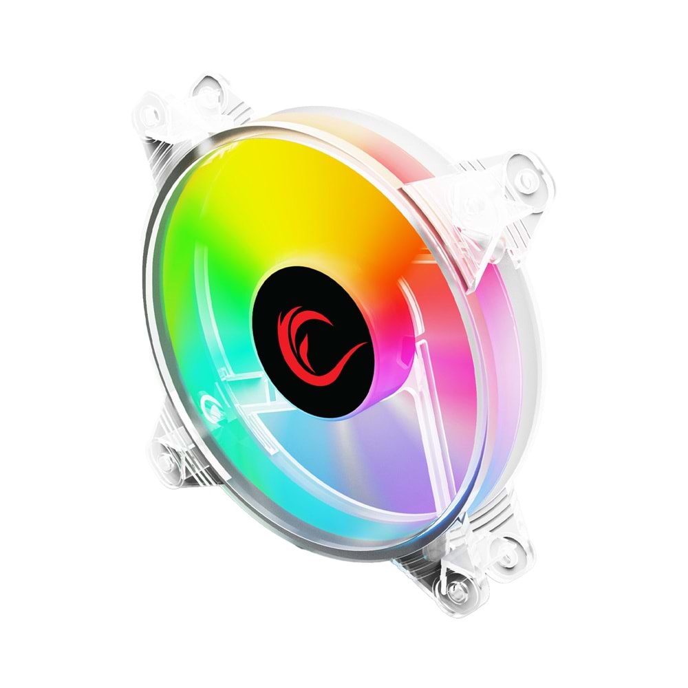 Rampage 6C-121 120mm Molex + 3 Pin Rainbow LED Kasa Fanı Outlet