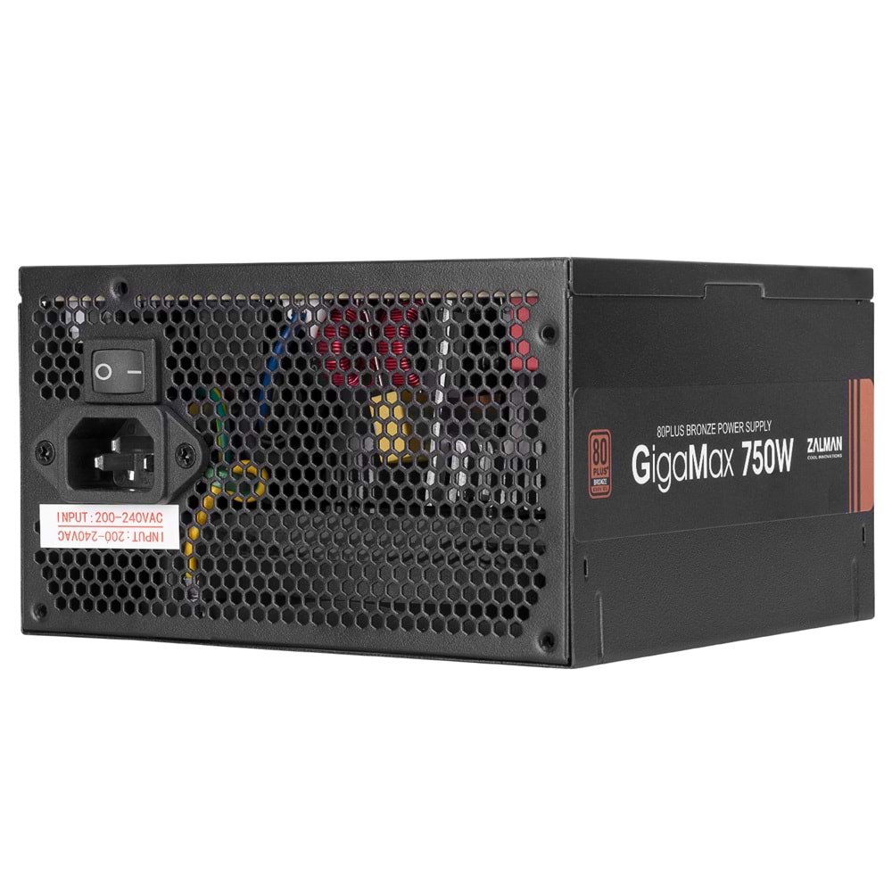 Zalman ZM750-GVII GigaMax 750W 80+ Bronze Power Supply Outlet