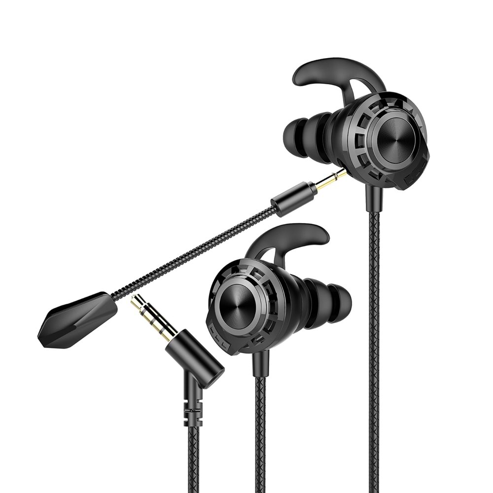Rampage RM-K36 PROUD Siyah 3.5mm Kulak İçi Mikrofonlu Gaming Oyuncu Kulaklığı