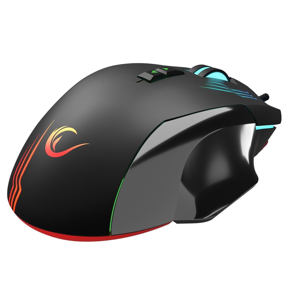 Rampage SMX-G38 CLAW USB 12800 DPI 7 Makro Tuşlu RGB Gaming Oyuncu Mouse