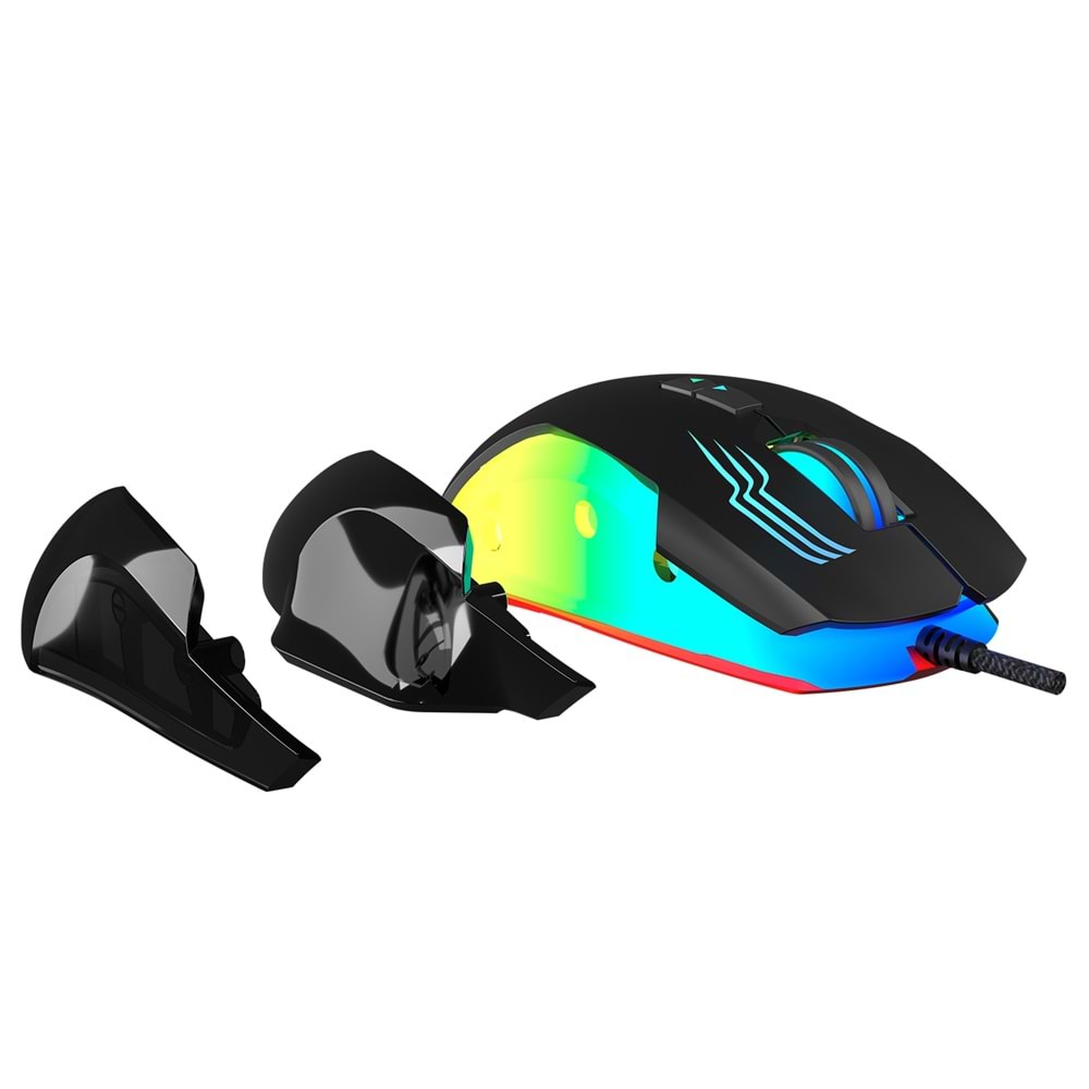 Rampage SMX-G38 CLAW USB 12800 DPI 7 Makro Tuşlu RGB Gaming Oyuncu Mouse