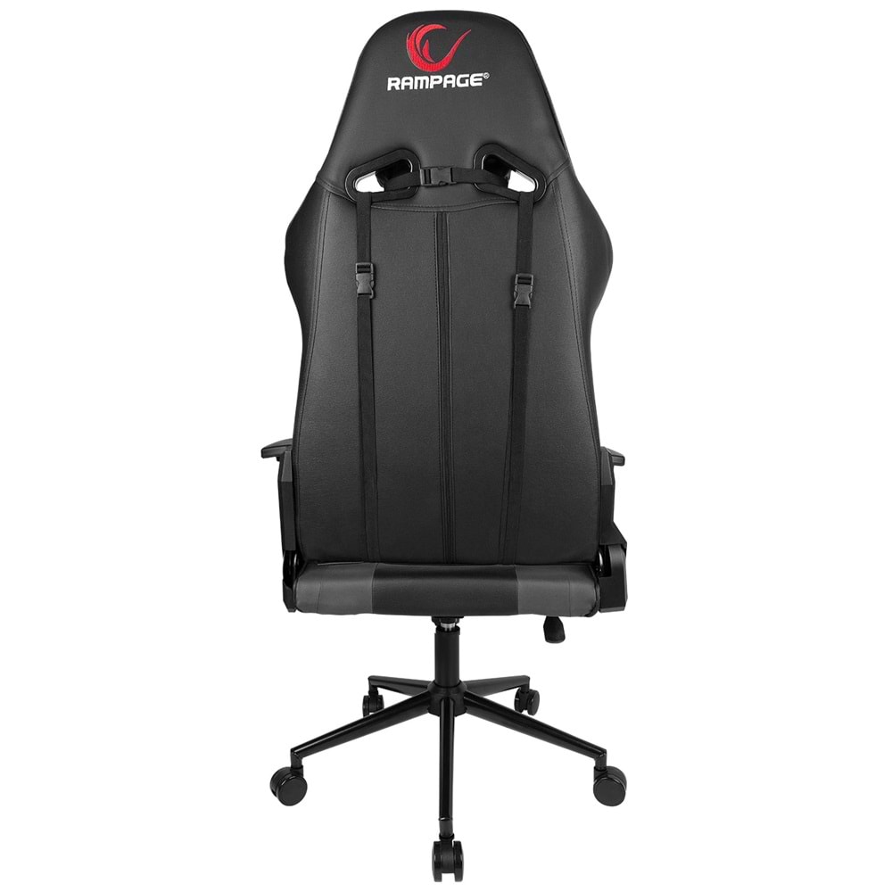 Rampage KL-R56 3D Kol,Tam Dökme Süngerli Siyah/Gri Oyuncu Koltuğu (OUTLET)