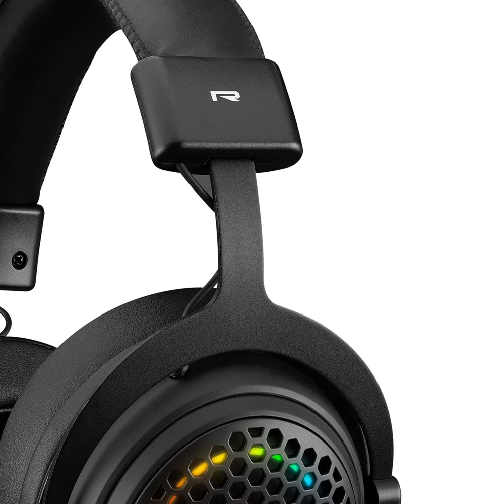 Rampage MAJESTY Siyah RGB LED USB 7.1 Surround Mikrofonlu Oyuncu Kulaklığı
