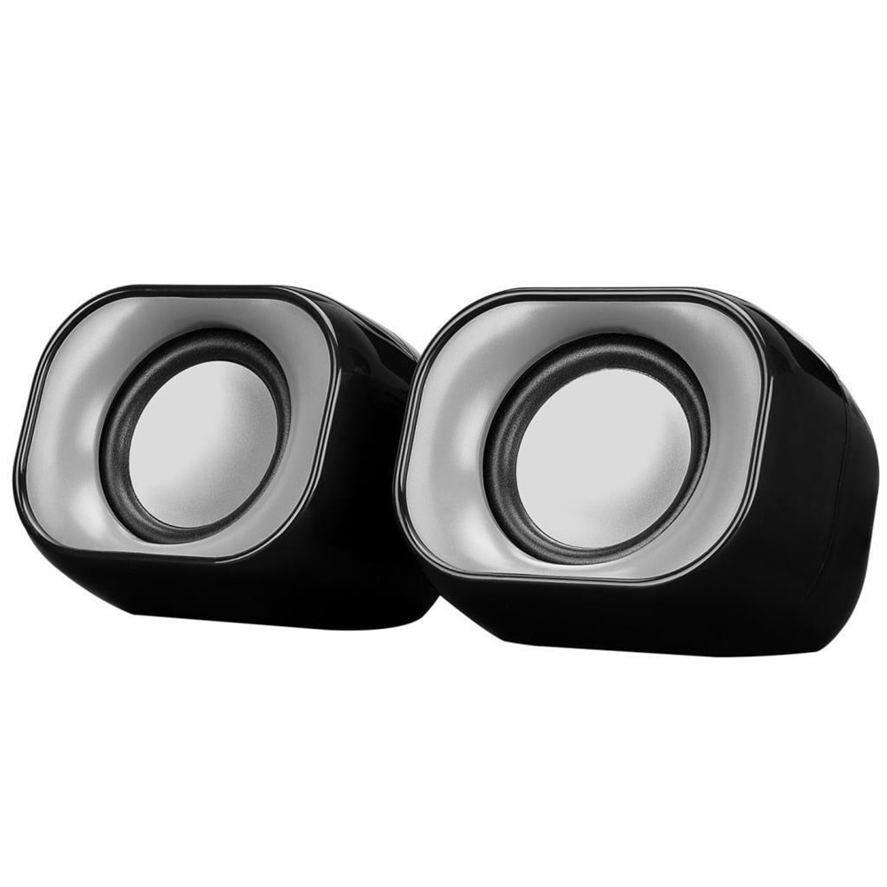 HP DHS-2111 1+1 6W Hoparlör, Siyah Multimedia Speaker