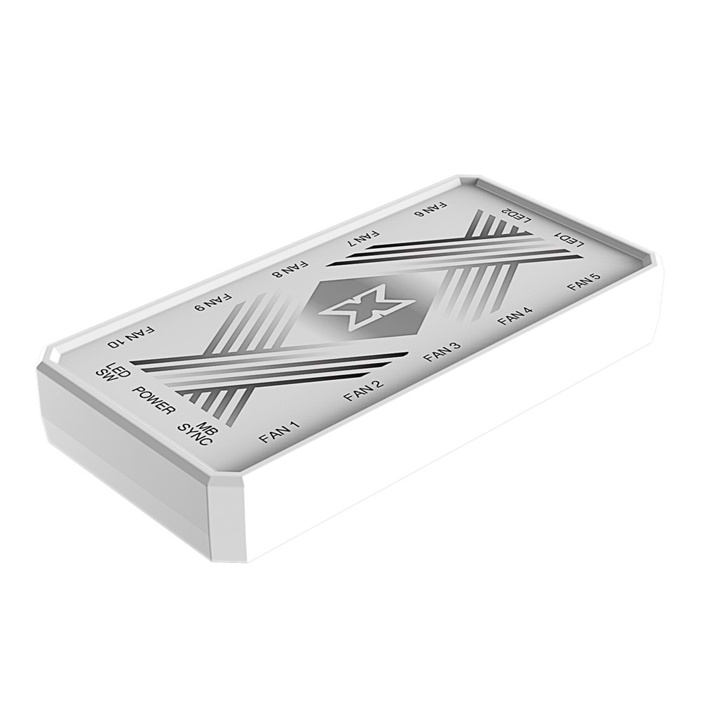 Xigmatek EN46461 GALAXY III ESSENTIAL ARCTIC 3x12cm BX120 ARGB Fan Kontrolcü+Kumanda Beyaz Kasa Fan Kiti