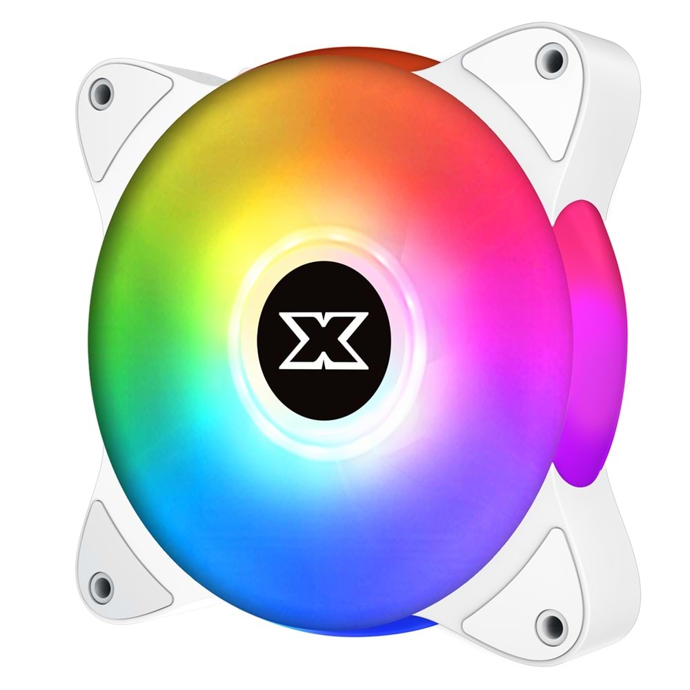 Xigmatek EN46461 GALAXY III ESSENTIAL ARCTIC 3x12cm BX120 ARGB Fan Kontrolcü+Kumanda Beyaz Kasa Fan Kiti