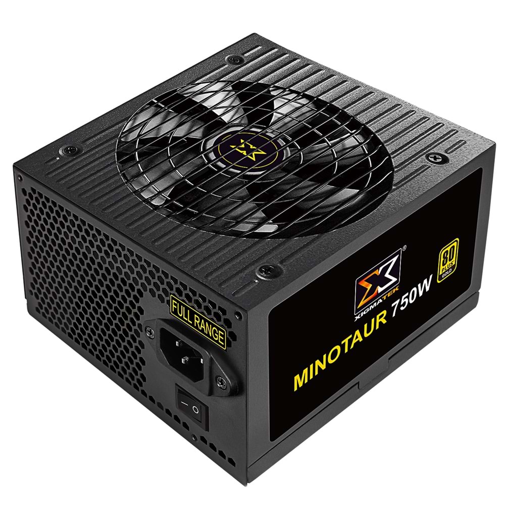Xigmatek EN44627 MINOTAUR Full Range 750W 80Plus Gold Full Modular 12cm Fan Power Supply Outlet