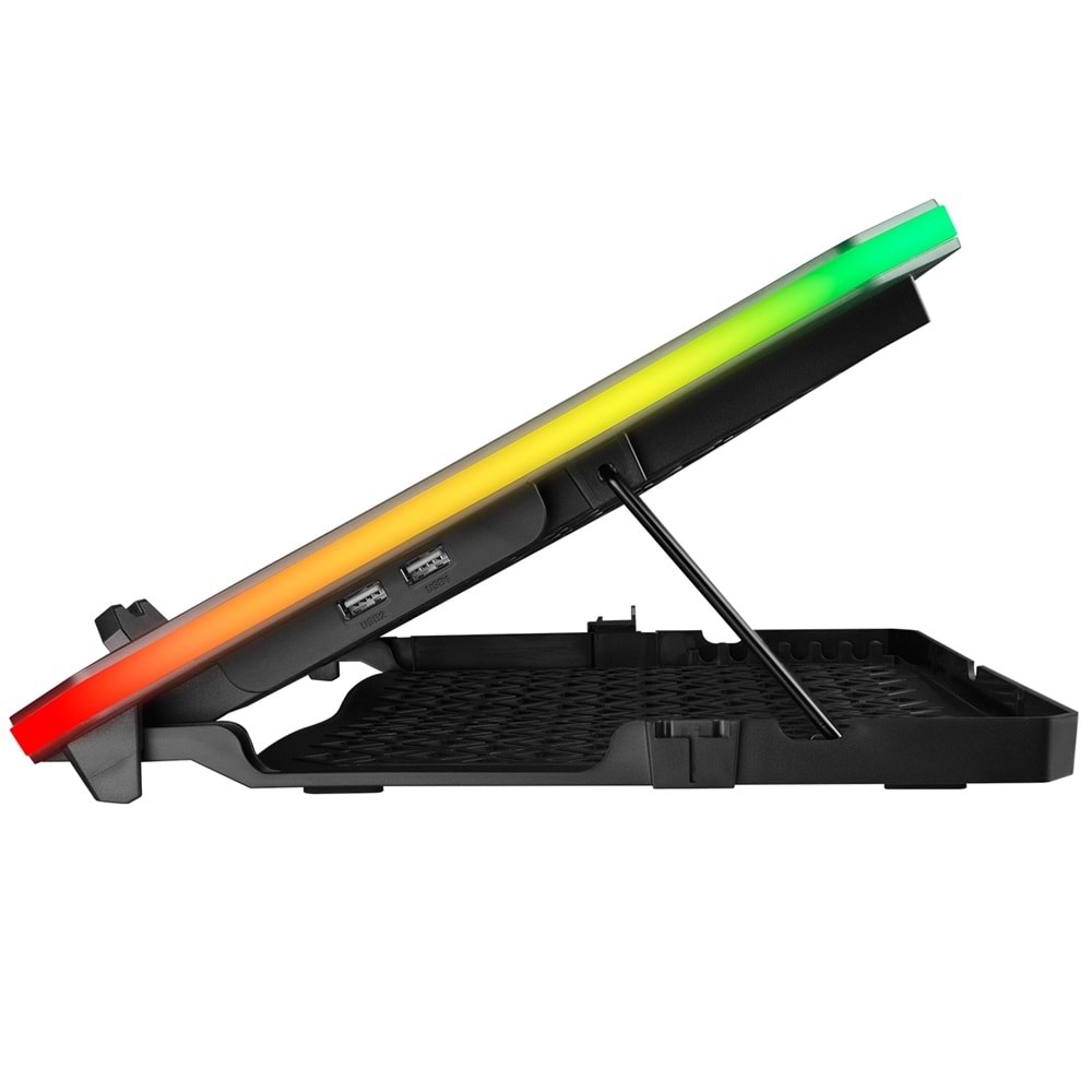 Rampage AD-RC34 METAFOR Siyah 6 Fanlı RGB Işıklı 10-19 Notebook Soğutucu Stand