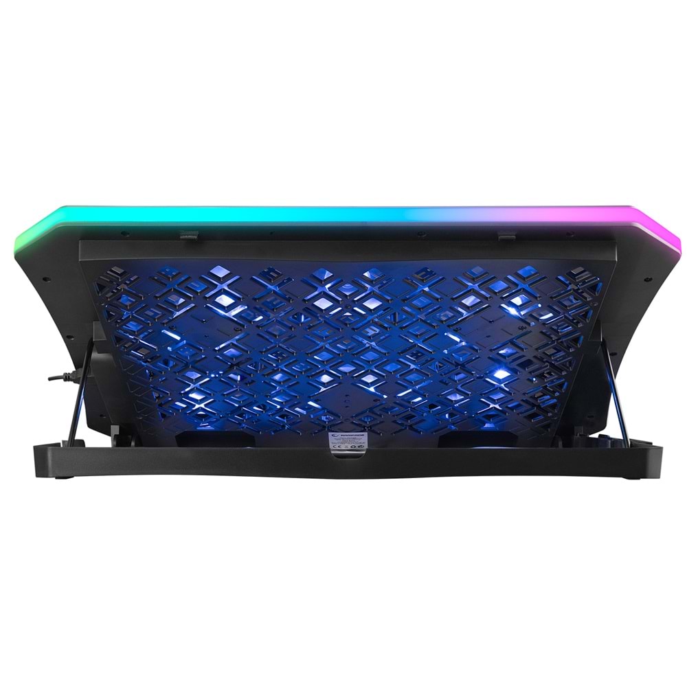 Rampage AD-RC34 METAFOR Siyah 6 Fanlı RGB Işıklı 10-19 Notebook Soğutucu Stand