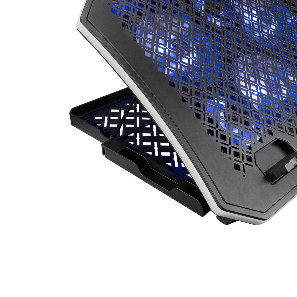 Rampage AD-RC34 METAFOR Siyah 6 Fanlı RGB Işıklı 10-19 Notebook Soğutucu Stand