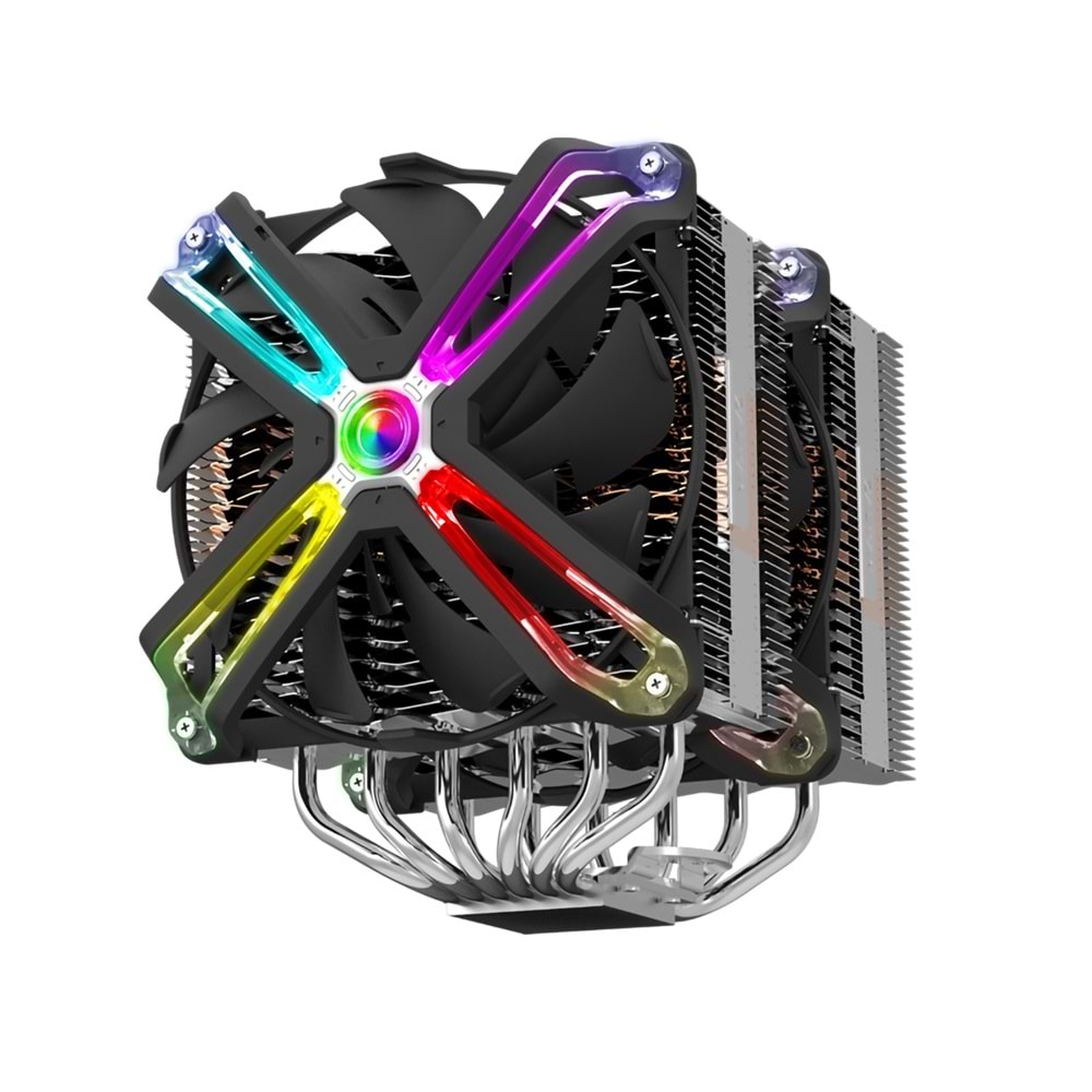 Zalman CNPS20X 2x14cm ARGB LGA1700 AM5 Uyumlu Hava Soğutmalı İşlemci Soğutucu