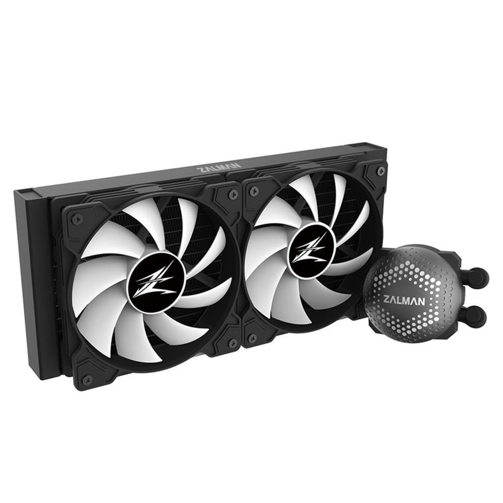 Zalman ALPHA28 Siyah 83CFM 1600RPM 2*14cm ARGB Fan AMD AM5/Intel LGA1700 280mm Sıvı Soğutmalı CPU Fan (OUTLET)