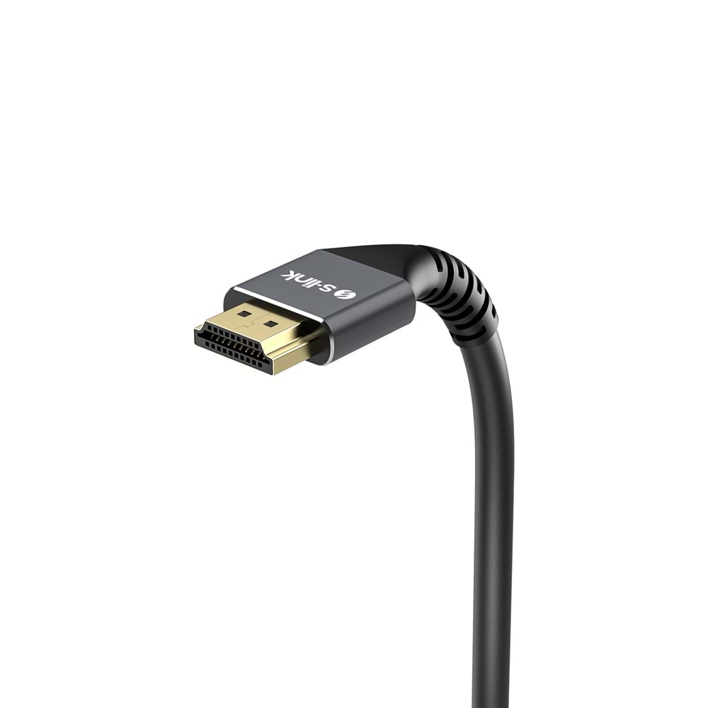 S-link SLX-HD4K015 1.5 Metre HDMI 2.0 4K 60Hz Metal HDMI Kablo