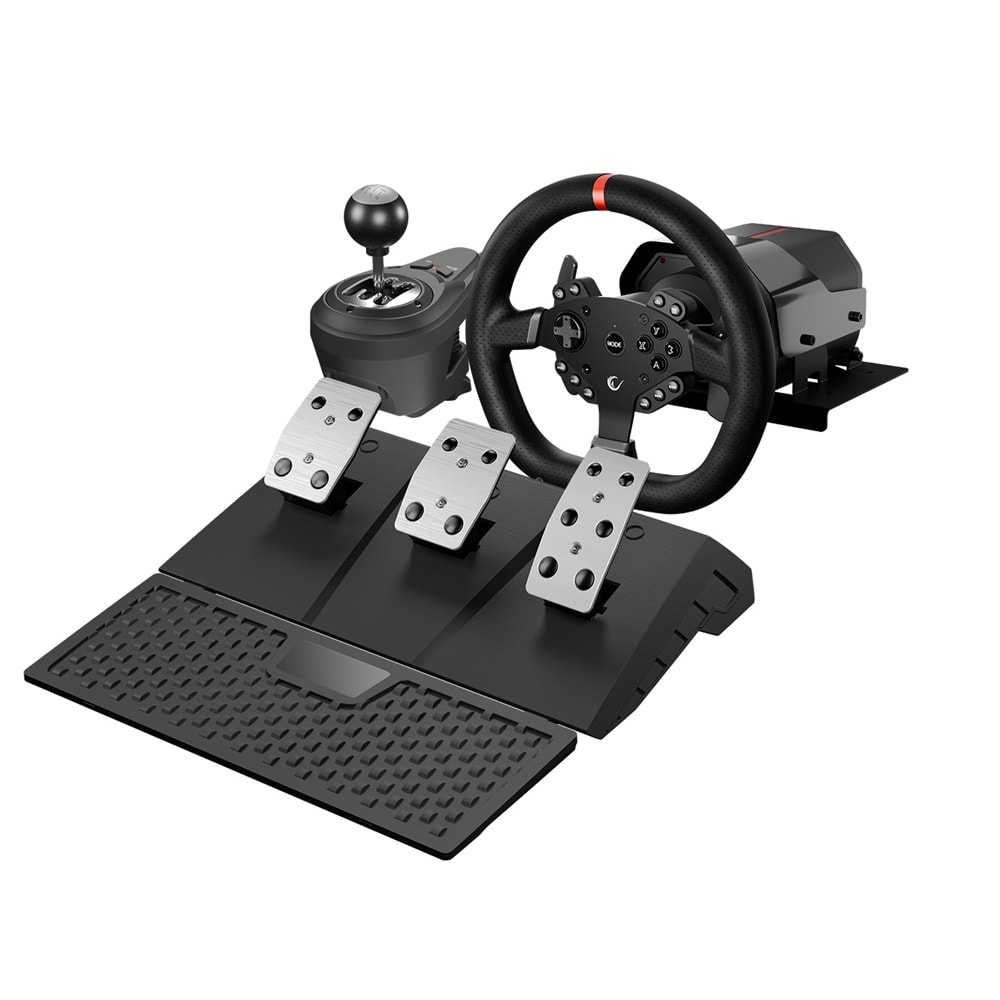 Rampage FORCE V995 PS4/PC/XBOX ONE/Xbox Series S/X 3 Pedallı -El Vitesi Gaming Oyun Direksiyonu (OUTLET)