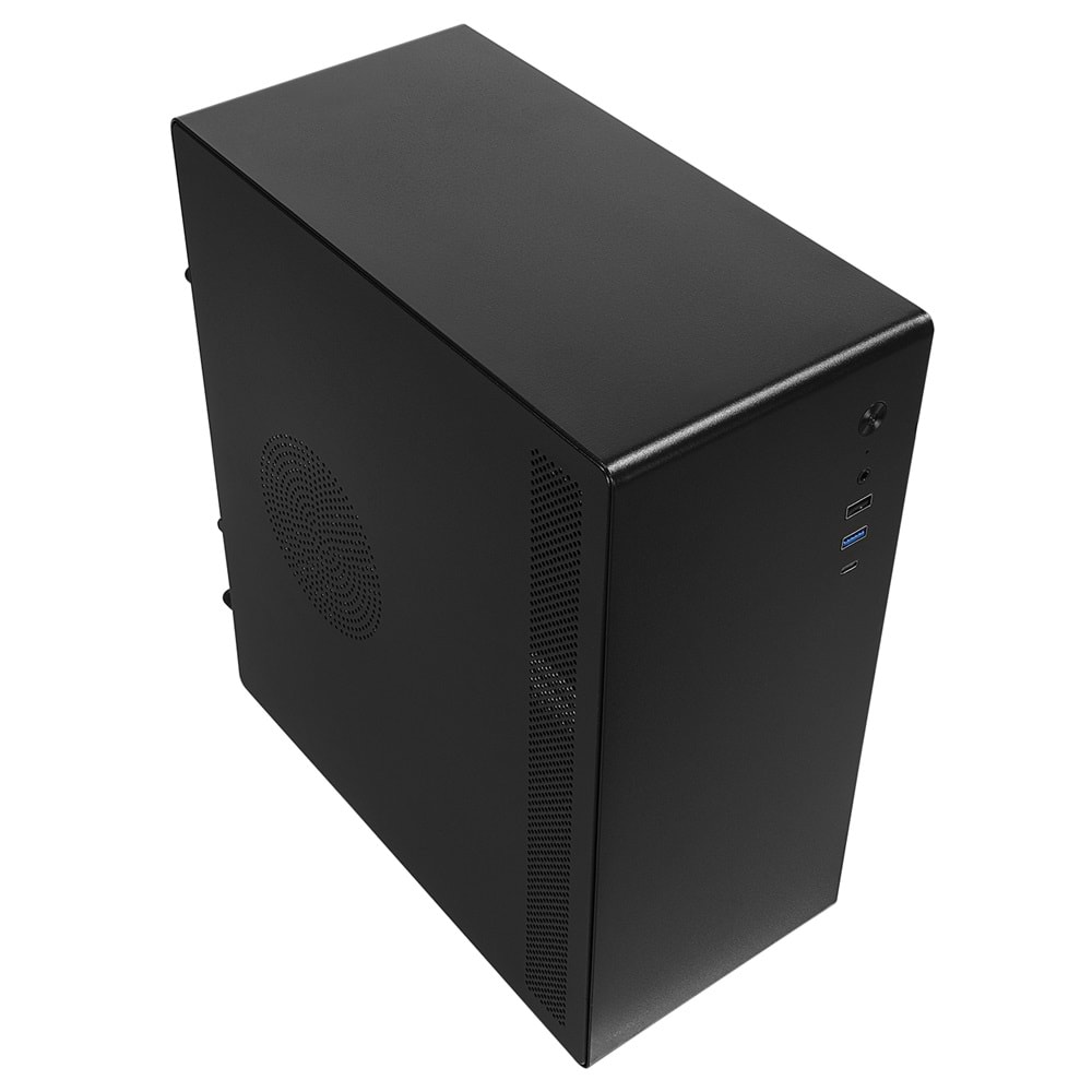 Everest K250 PEAK 250W MICRO PSU Siyah USB3.0+USB2.0+TYPE-C+HD AUDIO Kompakt Mid-T PC Kasası