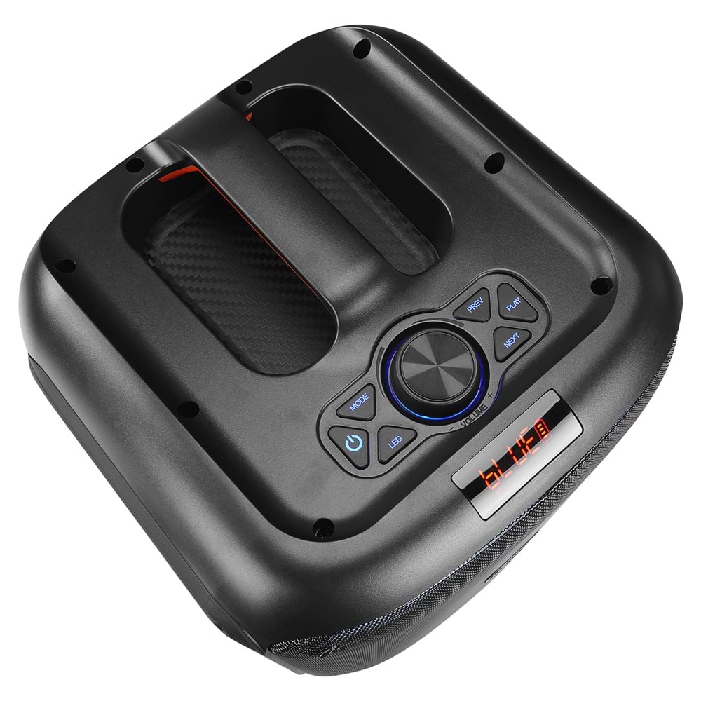 Mikado MD-BT51 BOMBIX 60W BT/USB/TF/TWS Led Işıklı Kafa Mikrofonlu Toplantı-Parti Hoparlörü Outlet