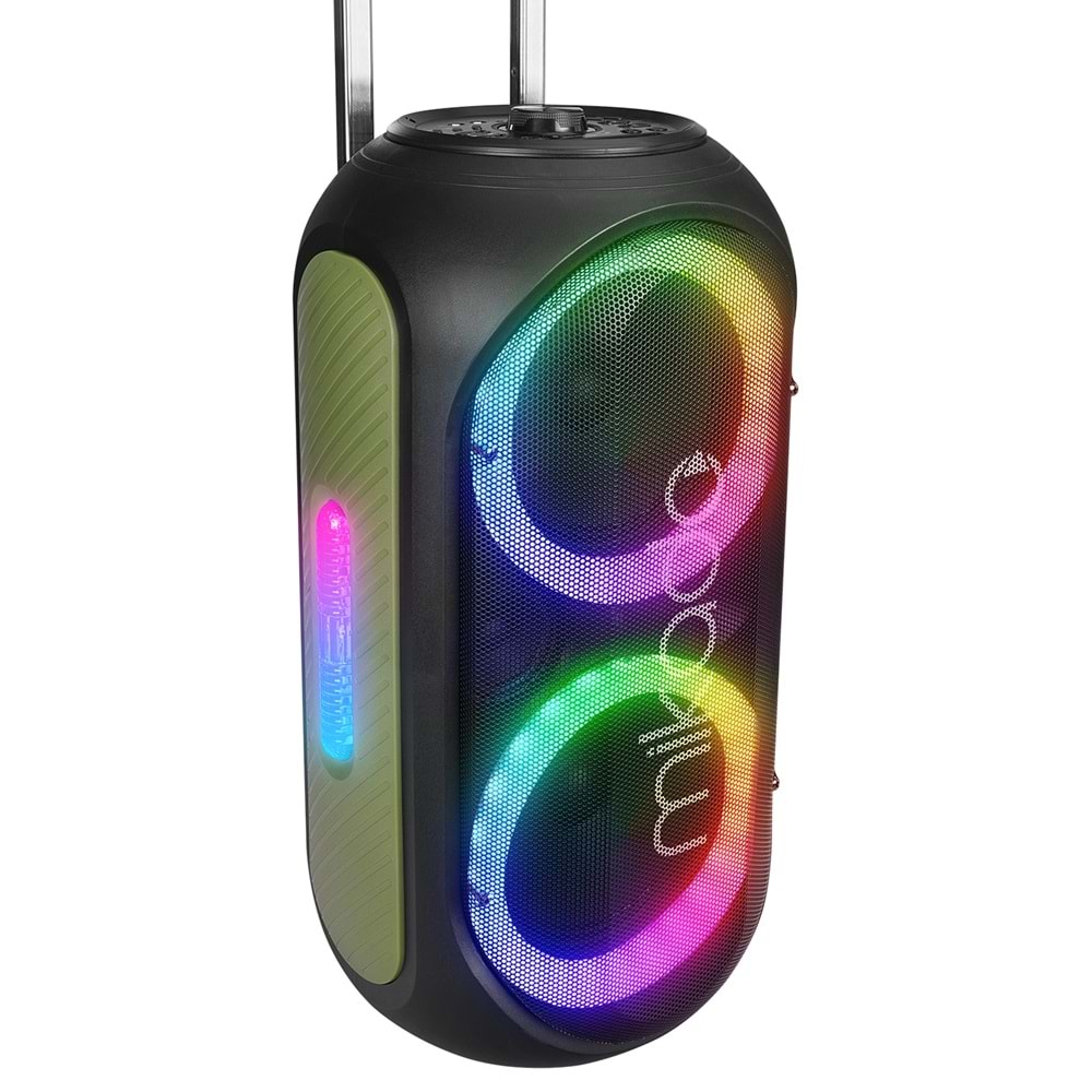 Mikado MD-BT125 100W USB/BT/TF/TWS 2 UHF Kablosuz Mikrofonlu Öğretmen/Toplantı Anfisi Outlet