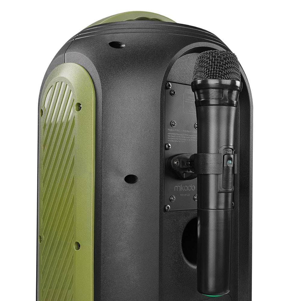 Mikado MD-BT124 30W USB/BT/TF/TWS Kablosuz Mikrofonlu Öğretmen/Toplantı Anfisi Outlet