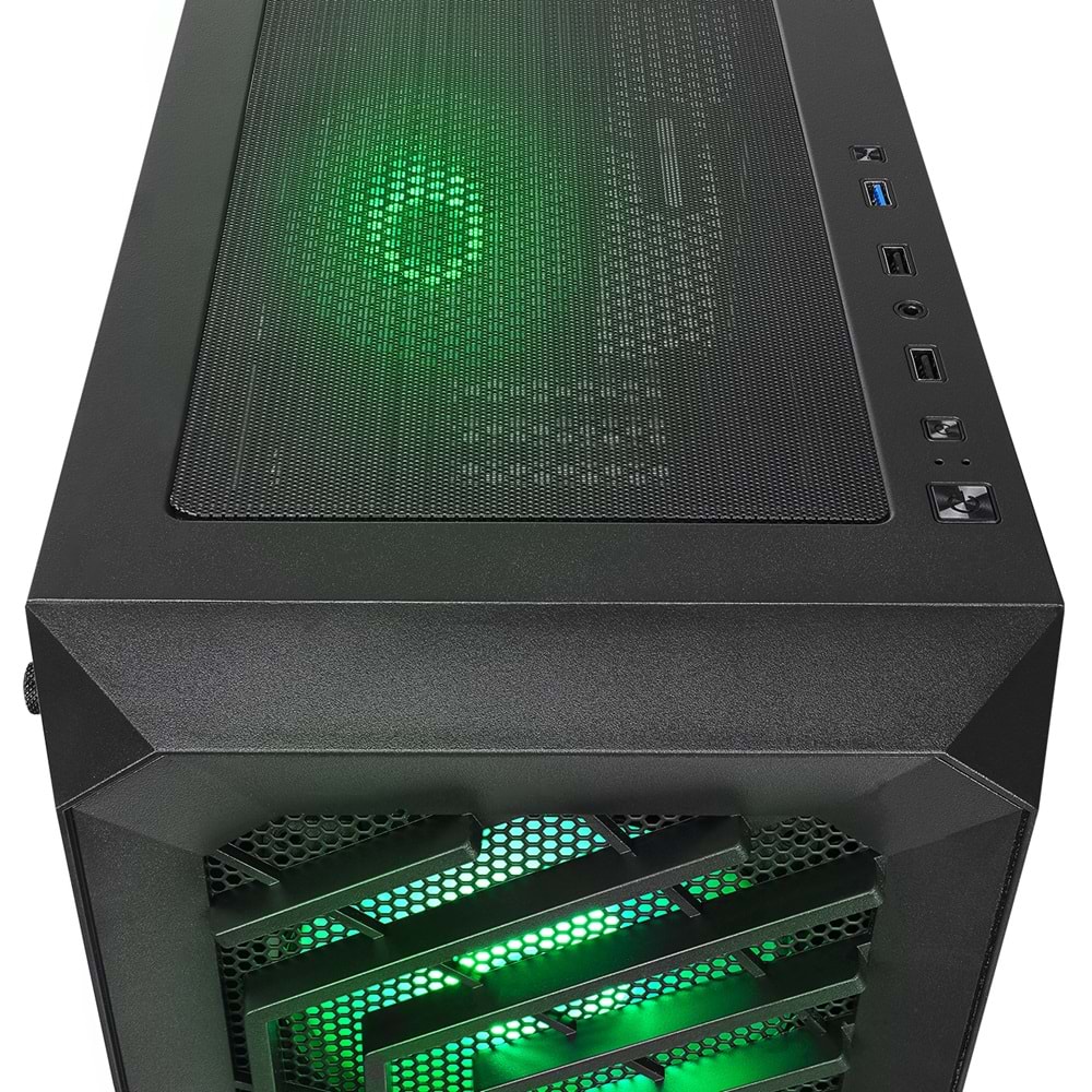Rampage SPEAR 750W 80+ BRONZE Siyah 4*RGB Auto Fan ATX Mid-T Gaming Oyuncu Kasası