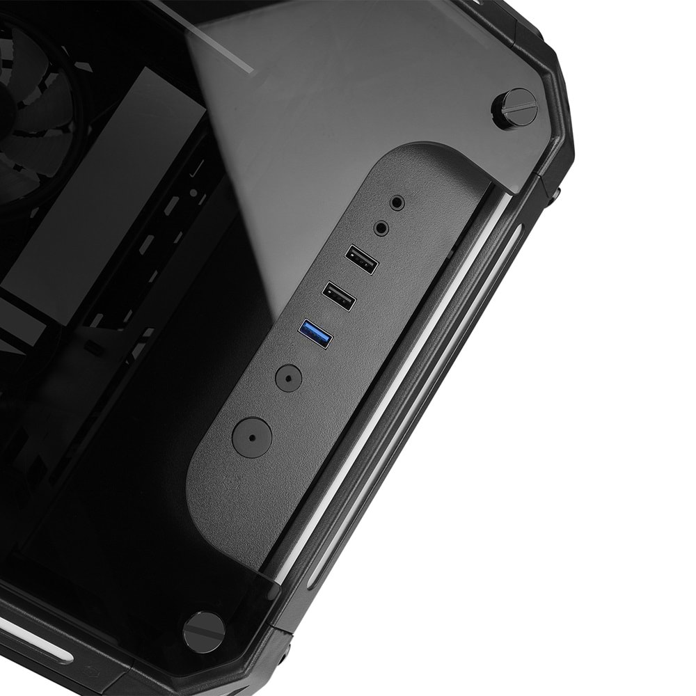 Rampage RUBICK 1*12cm ARGB Fan + Kontolcü Led Şeritli Standlı 1*USB3.0+2*USB2.0+HD AUDIO Konsept Gaming Oyuncu Kasası