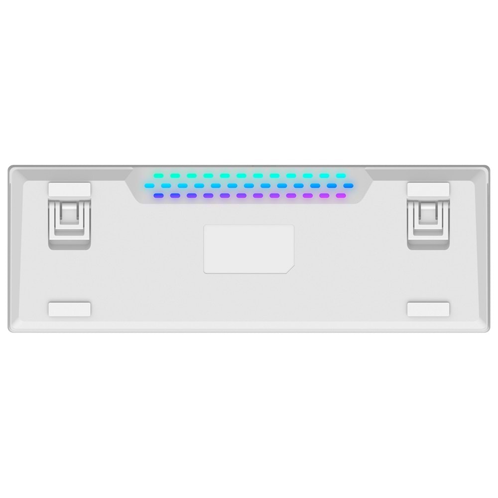 Rampage RADIANT K11 Beyaz Type-C Bağlantılı RGB Puding Tuşlu Gaming Oyuncu Klavye US Layout English Blue Switch Outlet