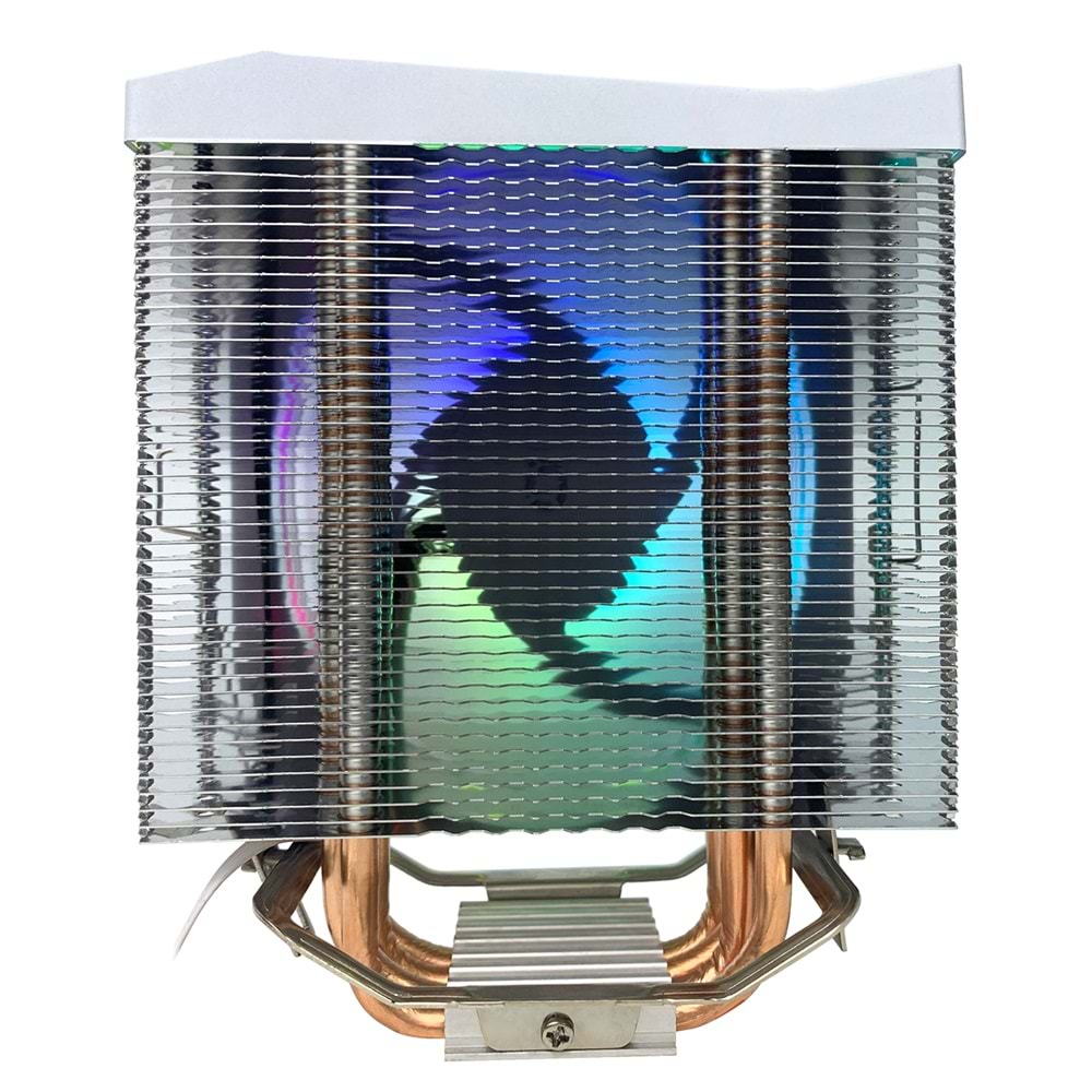 Rampage OCTAGON C50 Beyaz 120mm ARGB 57CFM 1800RPM AM5 LGA1700 CPU Soğutucu